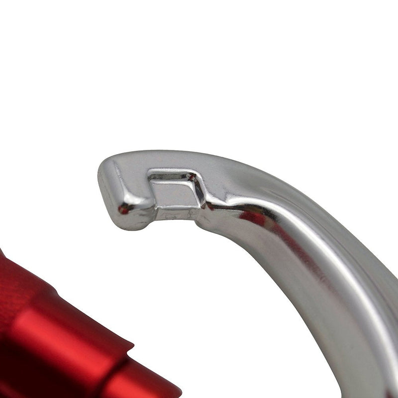 Fusion Climb 38" x 1" Lanyard with Double Locking True Captive Eye Steel Hook Red, Red/Silver, One Size - BeesActive Australia