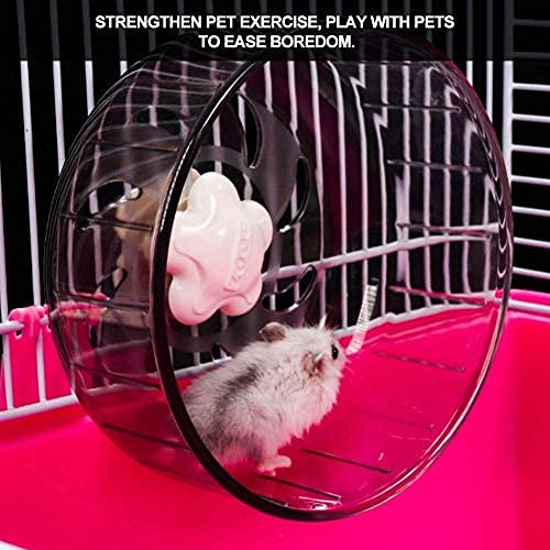 Hamster Exercise Wheels, YOUTHINK Silent Running Wheel 13cm Quiet Spinner for Gerbils Mice Small Animals Cage Toy Attachment - BeesActive Australia