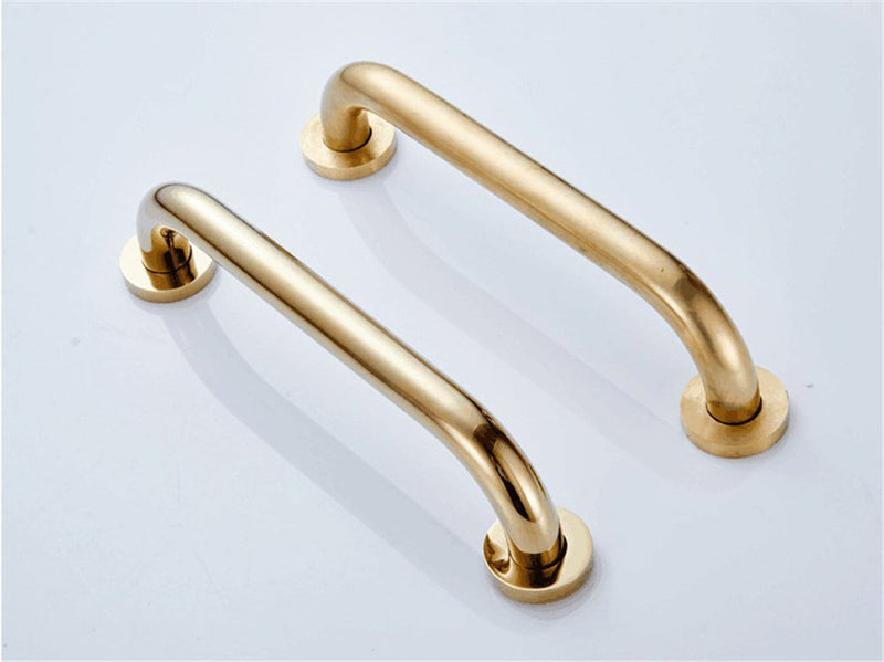 Inchant Solid Brass Grab Bar Bathroom Golden Hand Rail Shower Grip Concealed Wall Mounting 30cm - BeesActive Australia