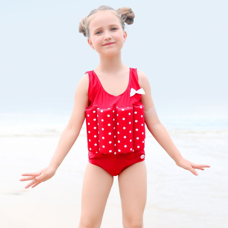 Zerlar Floatation Swimsuits with Adjustable Buoyancy for 1-10 Years Baby Girls Red Height:39.4''-43.3''/Weight:33lb-39.6lb - BeesActive Australia