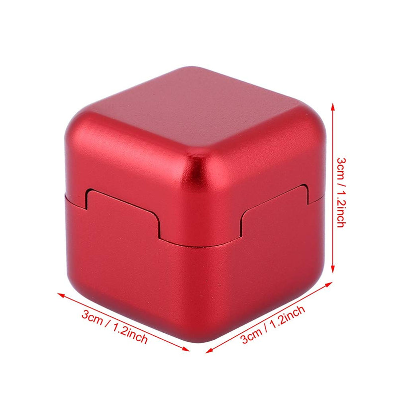 [AUSTRALIA] - Aluminum Portable Mini Cue Tip Chalk Holder Billiard Pool Chalks Carrier Case for Billiard Cue Billiard Accessory Red 