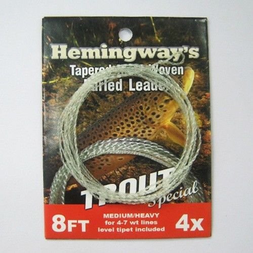 Aventik Hemingway’s Tapered Leader Hand Woven Furled Leader-Trout Fishing Leader 8FT,4X - BeesActive Australia