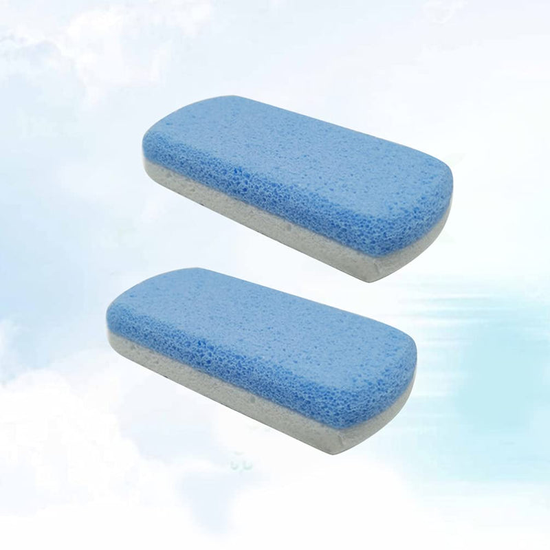 HEALLILY 2pcs Glass Pumice Stone Pedicure feet Stone for Feet Double Side Hard Skin Callus Remover Scrubber Cleaning As Shown M - BeesActive Australia