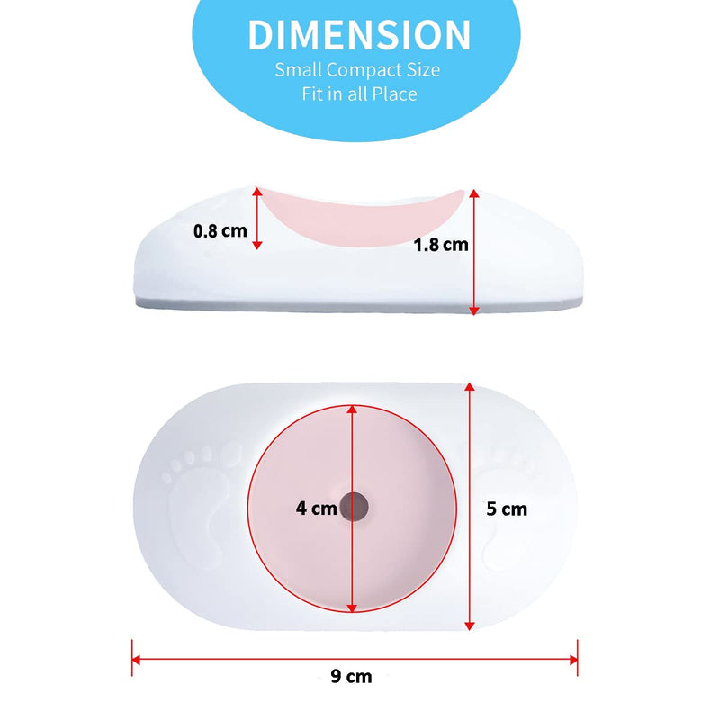 4 Pack Baby Gate Wall Protector, Protect Walls & Doorways for Pet & Dog Gates, Pressure Mounted on Stair Gate, No Screw Need (White) White - BeesActive Australia