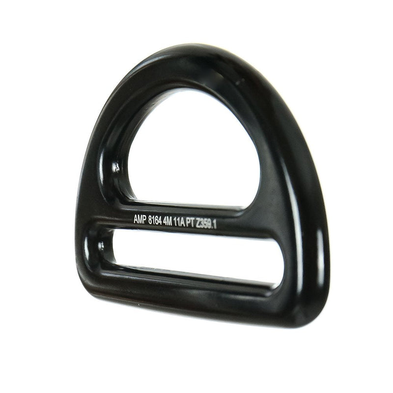 Fusion Climb Bretta Aluminum Slotted Light Weight D-Ring for 3 1/4" Webbing Black, INDUSTRAL Equipment, Climbing Purpose (FP-8164-BLK) - BeesActive Australia