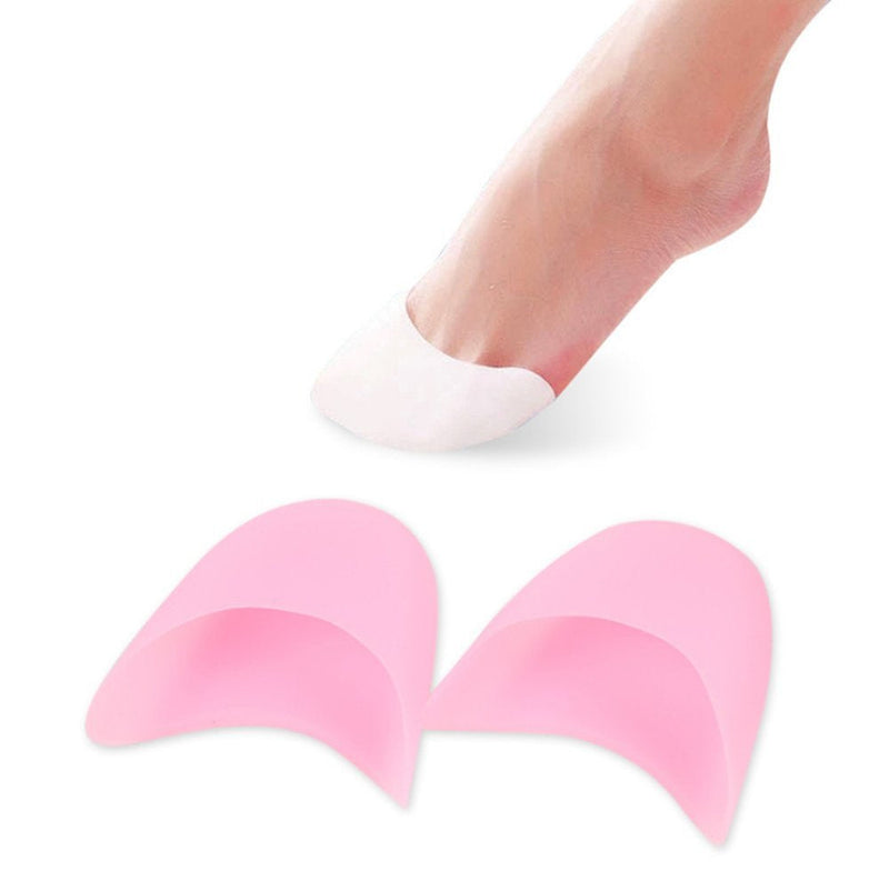 JUMUU 1Pair Gel Toe Caps Soft Ballet Pointe Dance Athlete Shoe Pads for Girls Women Pink One Size - BeesActive Australia