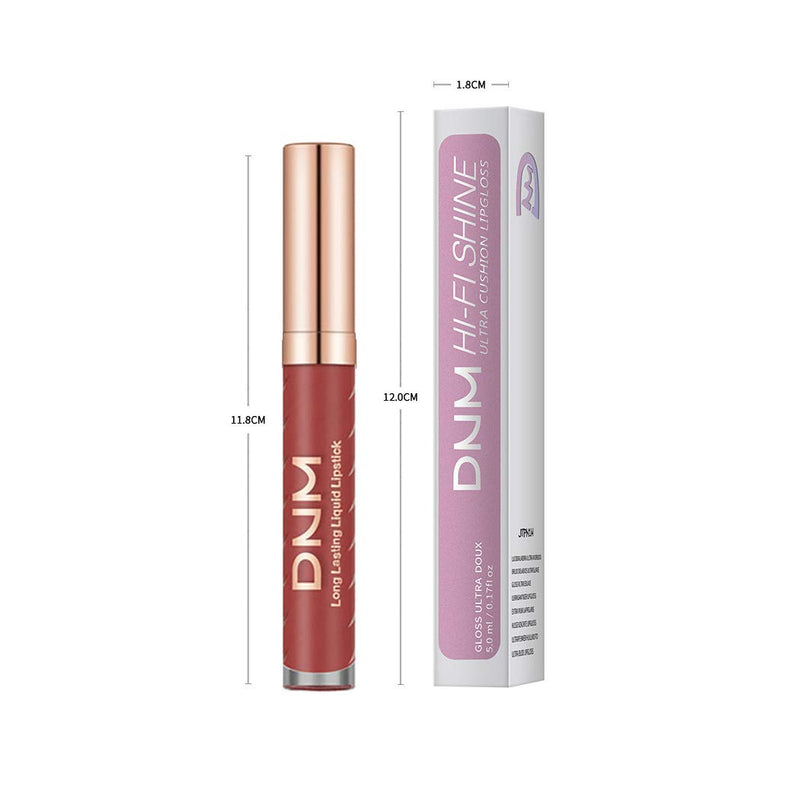 Eyret Matte Non-stick Cup Liquid Lipstick High Pigmented Not Faded Lip Gloss Long-lasting 24 Hours Lip Glaze Beauty Makeup for Women and Girls (Red3#) Red3# - BeesActive Australia