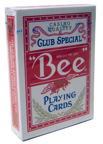 US Playing Cards Bee No. 92 Diamond Back Club Special Red/Blue 12 Decks - BeesActive Australia