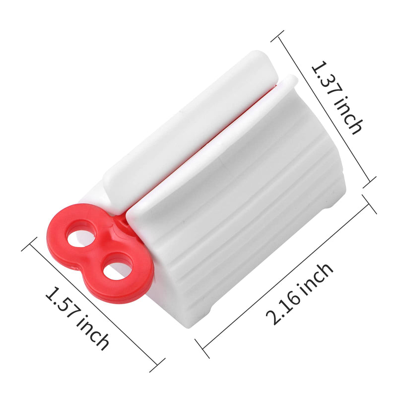 3pcs-Rolling Tube Toothpaste Squeezer Toothpaste Seat Holder Stand for Bathroom Accessories(Mix Color) Mix Color - BeesActive Australia