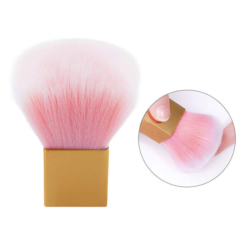 Lady Pink White Nail Dust Remover Brush Cleaner Acrylic UV Gel Rhinestones Decor Makeup Nail Art Tools Dust Cleaner Dust Brushes Pack of 1, HJ-NB094 - BeesActive Australia