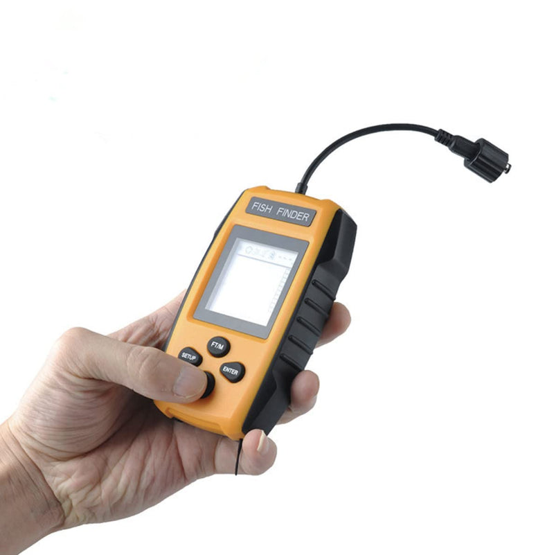 Portable Sonar Alarm Fish Finder with Sonar Transducer and LCD Display, for Kayak Fishing Boat Fishing Ice Fishing - BeesActive Australia