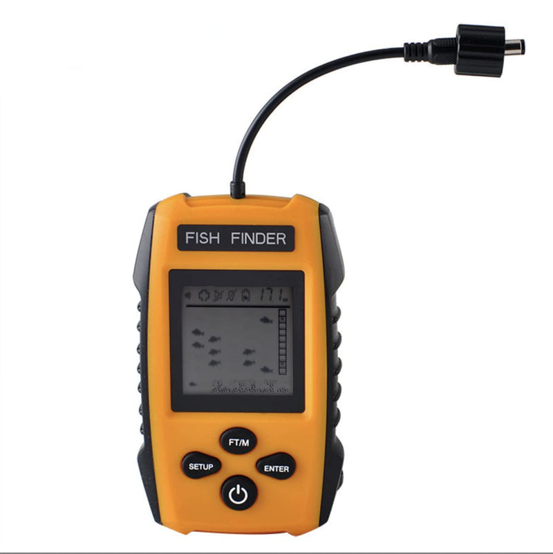 Portable Sonar Alarm Fish Finder with Sonar Transducer and LCD Display, for Kayak Fishing Boat Fishing Ice Fishing - BeesActive Australia