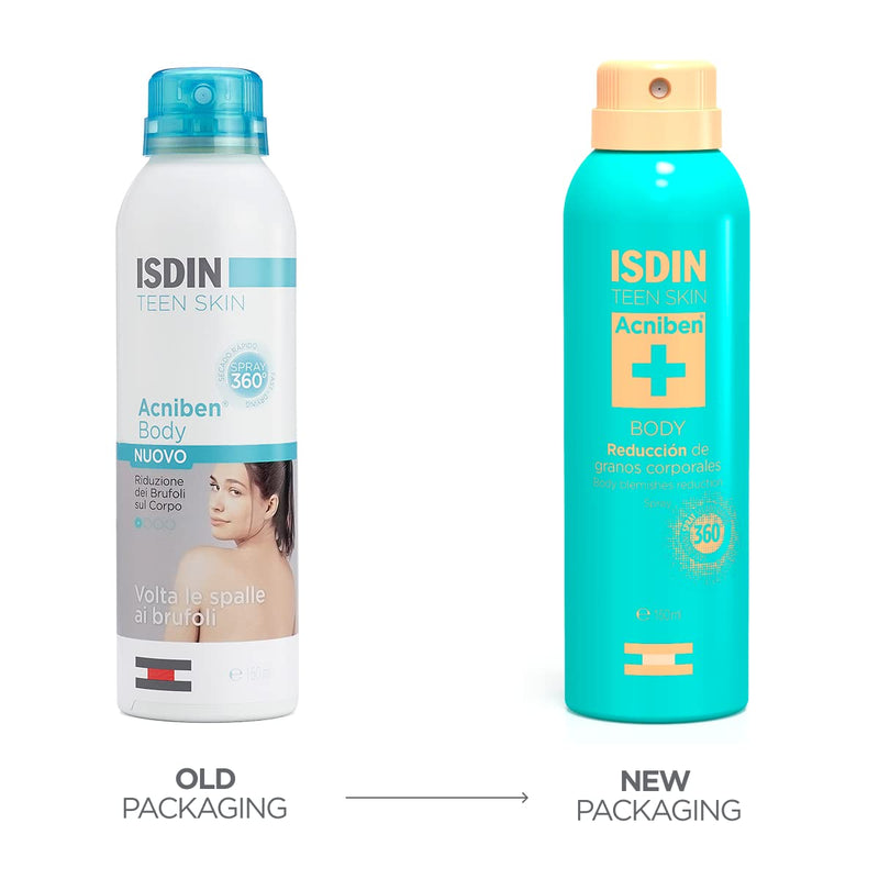 ISDIN Acniben Teen Skin Body Spray Treatment for Acne | Helps clear body pimples and spots 150ml Acne Treatment - BeesActive Australia