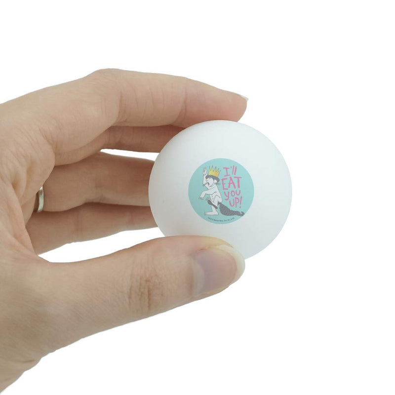 GRAPHICS & MORE Where The Wild Things are Eat You Up Novelty Table Tennis Ping Pong Ball 3 Pack - BeesActive Australia