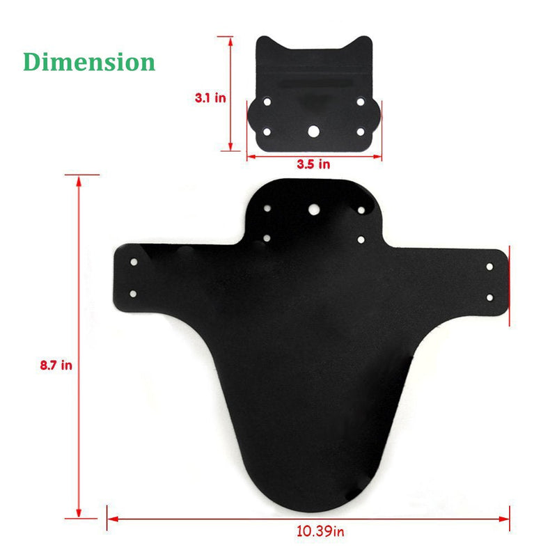 TEKCAM Bike Fender,2 PCS Mountain Bike Fender MTB Mud Guard Front and Rear Bicycle Fender 26", 27.5", 29" Size Mountain Bike and Fat Bike Wheel Sizes - BeesActive Australia