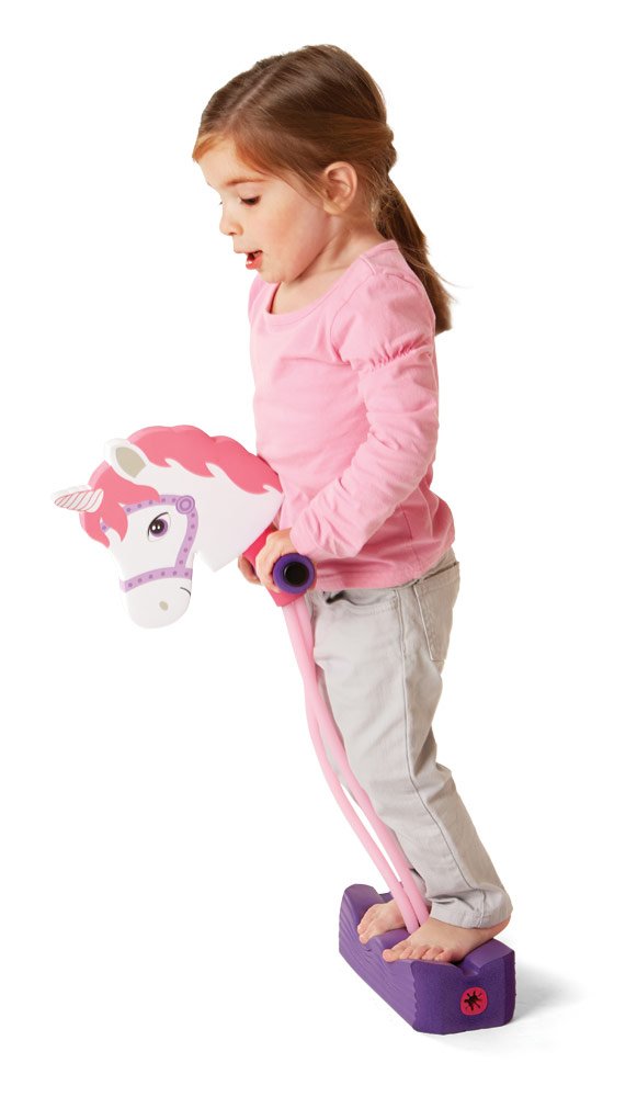 [AUSTRALIA] - Kidoozie Foam Unicorn Pogo Jumper – Fun and Safe Play – Encourages an Active Lifestyle – Makes Squeaky Sounds – For All Sizes, 250 Pound Capacity 