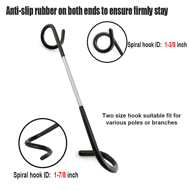 Quality-Life Camping Lantern Hook Hanger 2pcs Black 2pcs - BeesActive Australia