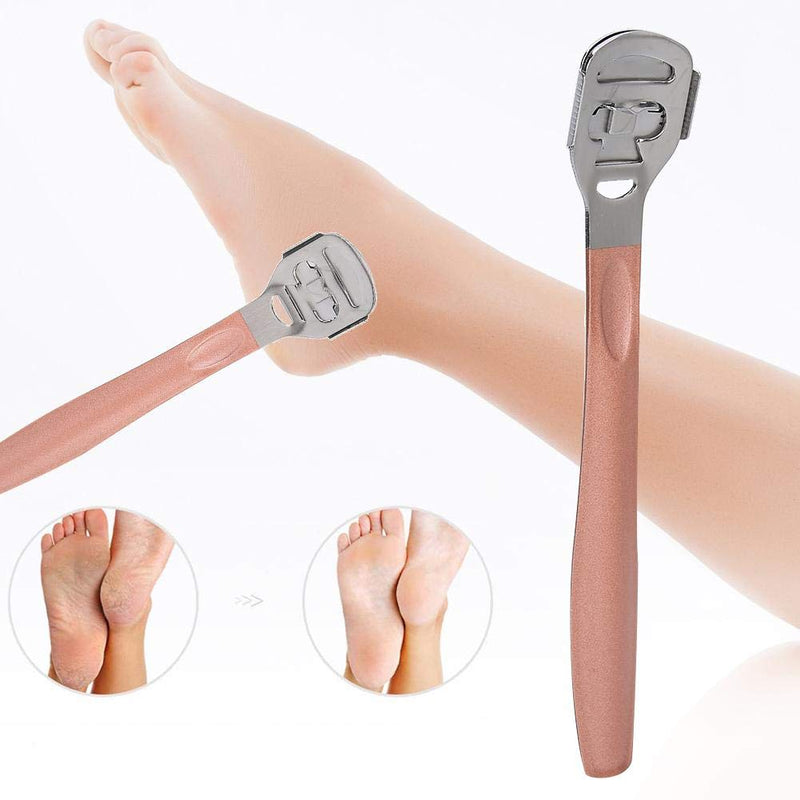 Callus Remover Foot Callus Shaver Set Stainless Steel Foot File Pedicure Tool Set for Dead Skin Removal(Rose Gold) Rose Gold - BeesActive Australia