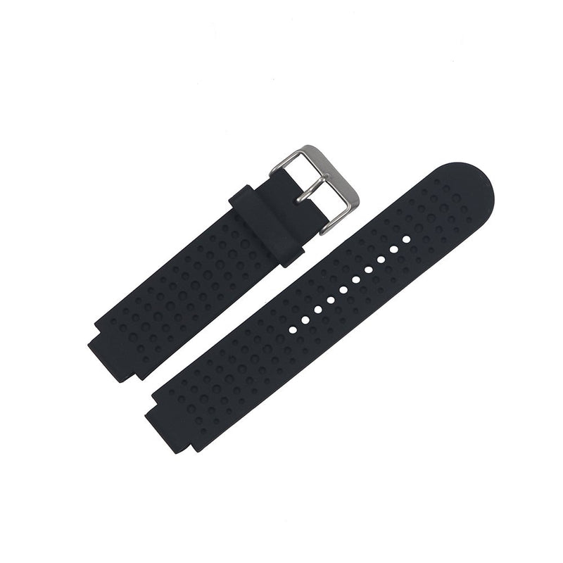 [AUSTRALIA] - Replacement Band Compatible with Garmin Forerunner 25 GPS Running Watch Wristband Fitness Tracker for Smarwatch(Mans Strap) (Black) Black 