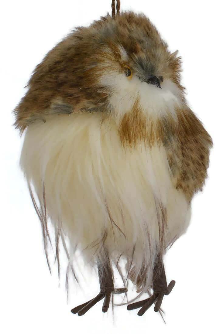 Plush Brown Owl Ornaments, 2 Assorted - BeesActive Australia
