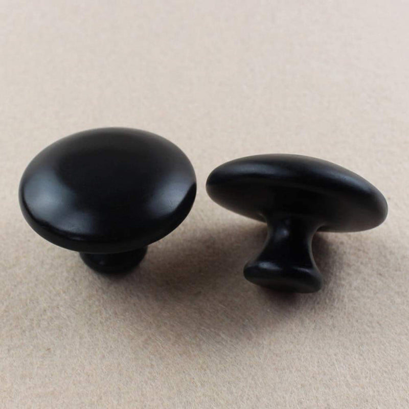 ANCLLO 2Pcs Hot Stones Mushroom Shaped Massage Stones Warmer Natural Hot Stones Tools for Body Face for Essential Massage Spa Massage Therapy Black - BeesActive Australia