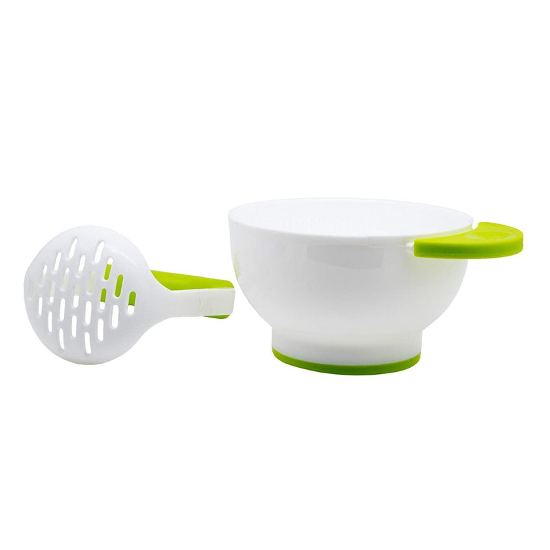 Annabel Karmel by NUK 6 Stackable Storage Containers (Microwave and Freezer Safe) with Baby Food Masher and Bowl Containers with Masher and Bowl - BeesActive Australia