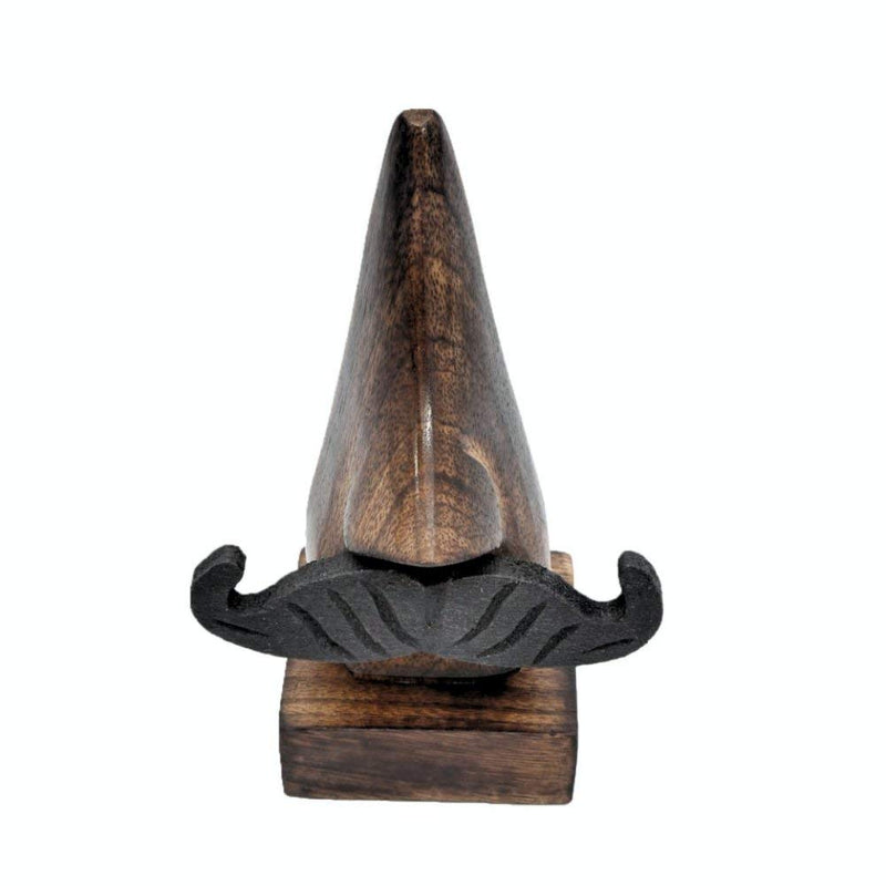 Indus Lifespace Wooden Handmade Whisker Shape Reading Spectacle Holder Stand Unusual Gift for Men and Women - BeesActive Australia