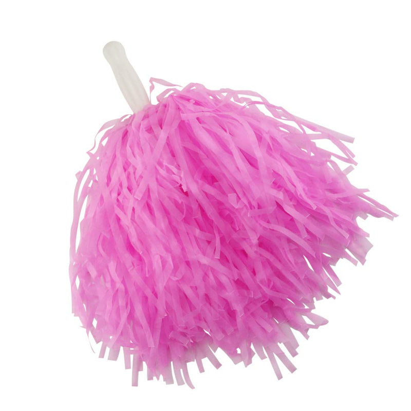 [AUSTRALIA] - Hslife 12 Pack Pink Plastic Cheerleading Pom Poms, Sports Dance Cheer Plastic Pom Pom for Rooters,Cheering Squard,Cheering Team(30 Grams Weight Each) 