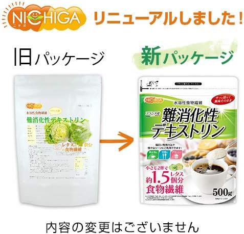 NICHIGA 01 Non-Digestive Dextrin (Made in France), 17.6 oz (500 g), No GMO Material, Water Soluble Dietary Fiber, Micro Granules - BeesActive Australia