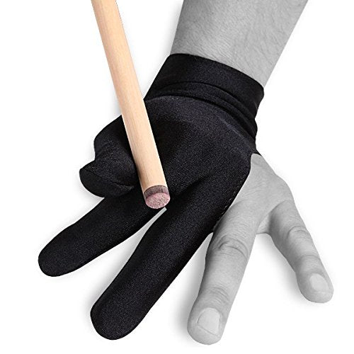 [AUSTRALIA] - Billiard Glove by Fortuna - Pro - Fits Either Hand - Black Medium/Large 
