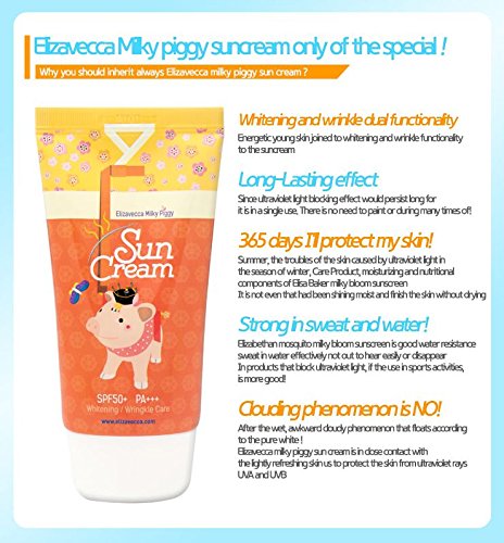 [Elizavecca] Milky Piggy Sun Cream for all skin, Moisture sun cream - BeesActive Australia