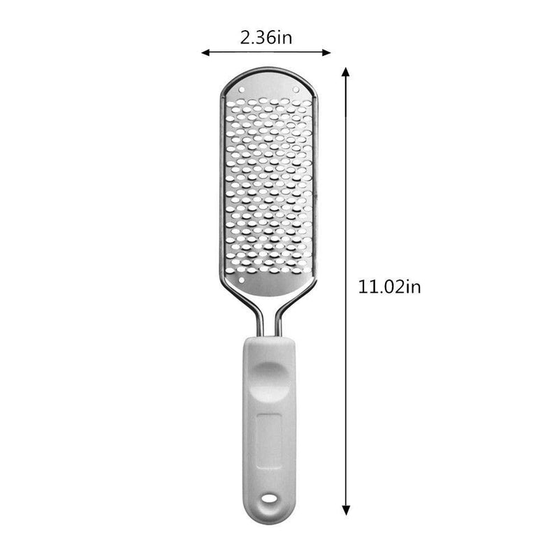 Huakai Pedicure Foot File Callus Remover - Best Foot care pedicure metal surface tool to remove hard skin. Surgical grade stainless steel file - BeesActive Australia