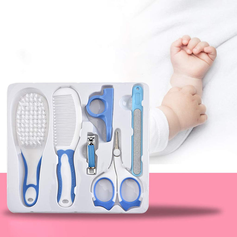 KINTRADE 6 Pcs Baby Nail Hair Daily Care Kit Newborn Kids Grooming Brush and Manicure Set - BeesActive Australia