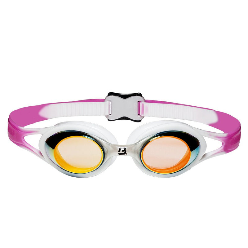 [AUSTRALIA] - Barracuda Junior Swim Goggle - Orange Mirror Lenses Anti-Fog UV Protection Anti-Glare, Easy-Adjustment Quick Fit Comfortable No Leaking for Kids, Children Ages 7-15#34710 Pink 