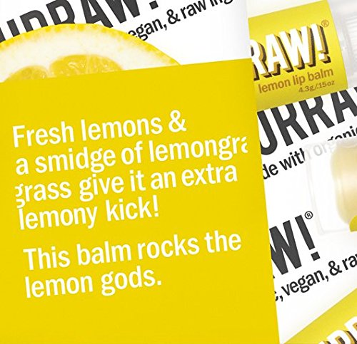 Hurraw! Lemon Lip Balm, 2 Pack: Organic, Certified Vegan, Cruelty and Gluten Free. Non-GMO, 100% Natural Ingredients. Bee, Shea, Soy and Palm Free. Made in USA - BeesActive Australia