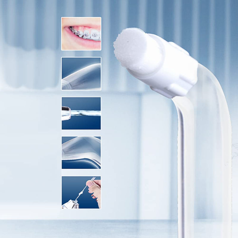 Jerilla 6pcs Oral Irrigator Nozzle Set Replacement Jet Tips Compatible with Waterpik Water Flosser WP-100 WP-250 WP-450 WP-560 WP-660 WP-811 WP-900 WP-940 - BeesActive Australia