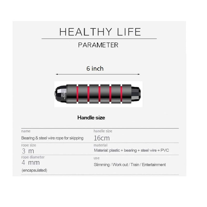 DEGOL Skipping Rope with Ball Bearings Rapid Speed Jump Rope Cable and 6” Memory Foam Handles Ideal for Aerobic Exercise Like Speed Training, Extreme Jumping, Endurance Training and Fitness Gym - BeesActive Australia