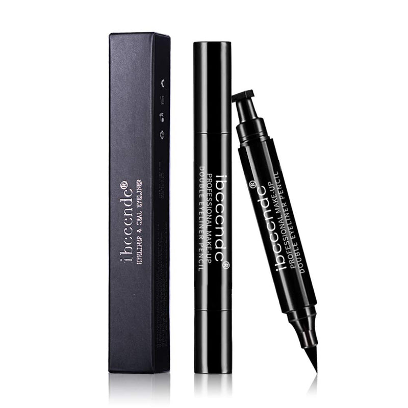 Ibcccndc Winged Eyeliner Stamp 2PCS Waterproof,Easy To Use,Long Lasting,Smudge-proof Winged Long Lasting Liquid Eye Liner Pen (004) 004 - BeesActive Australia