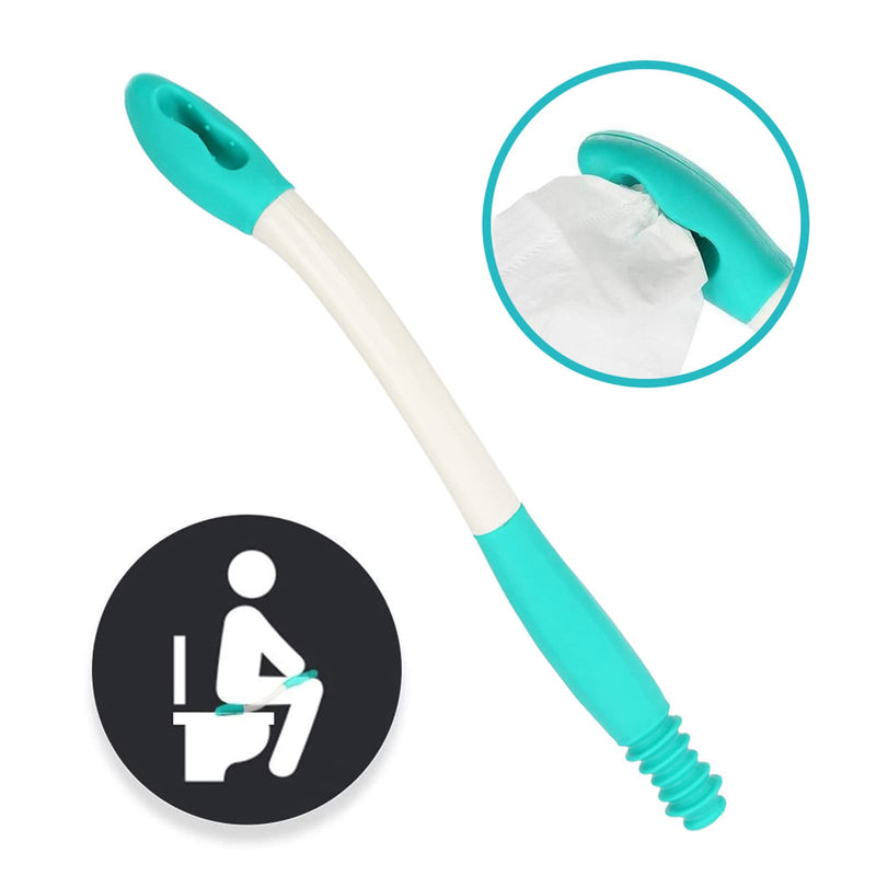 Self-Wiping Wipe Toilet aids, with Long Handle, Foldable Tissue Grip Comfort, Button Design, for The Elderly, Pregnant Women - BeesActive Australia