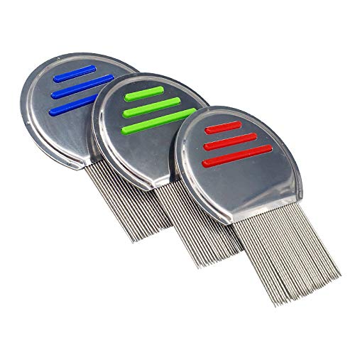Lice Comb Stainless Steel Professional Lice Combs and Head Lice Treatment to Effectively Get Rid of Hair Lice and Nits, Best Results for Infection and Re-Infection in Kids & Adults ((Pack of 1)) 1 Count (Pack of 1) - BeesActive Australia