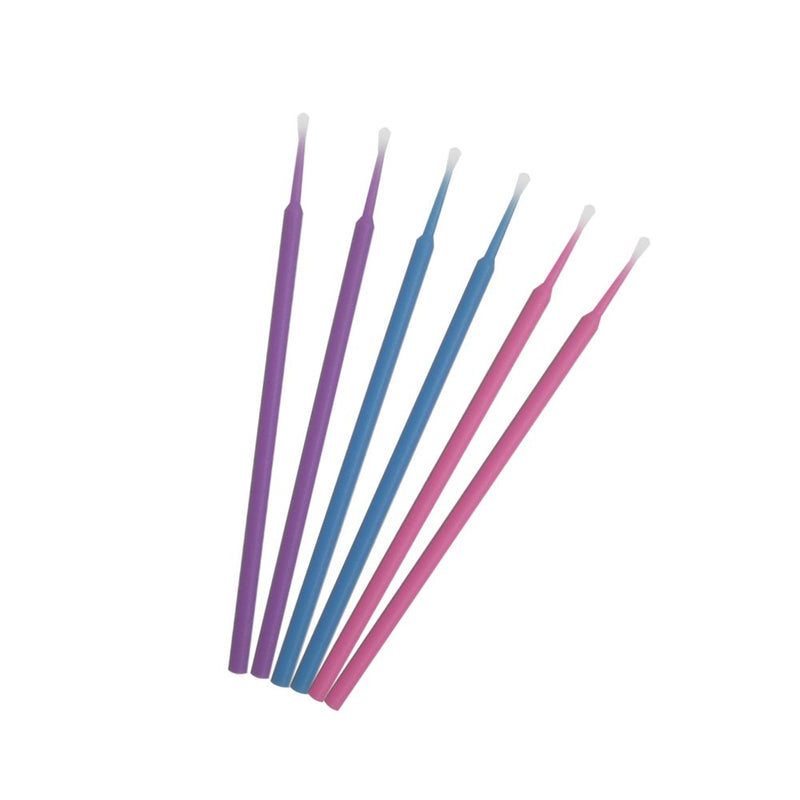 Shintop 300pcs Micro Applicator Brushes, Disposable Eyelash Extension Brushes for Makeup, Oral and Dental (Purple+Blue+Pink) - BeesActive Australia