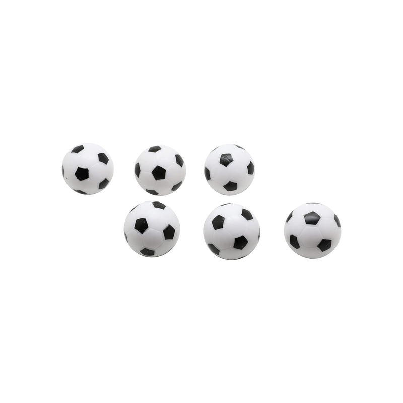 Hathaway 6-Pack Replacement 35-mm Regulation Sized ABS Foosballs for Game Room Arcade Table Soccer, White / Black, (BG50380) - BeesActive Australia