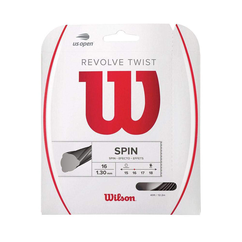 Wilson Revolve Twist Tennis String Set 17 gauge Red - BeesActive Australia