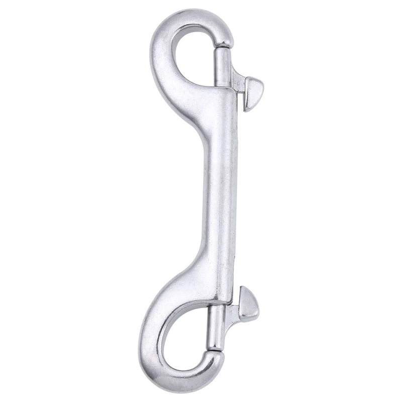 [AUSTRALIA] - AOWISH Double Ended Bolt Snap Hooks, Marine Grade Double End Scuba Diving Clips, 316 Stainless Steel Trigger Chain Clip Key Holder (Available Sizes: 3-1/2 Inch, 4 Inch, 4-1/2 Inch) 4-1/2 Inch, Silver 