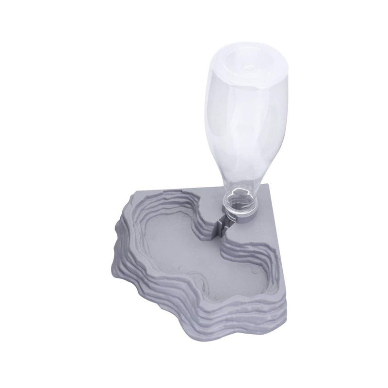 Scicalife Reptile Water Feeder - Automatic Water Dispenser Waterer Feeding Accessories for Turtle Frog Bearded Dragons Lizards Geckos for Terrarium Tank (Grey) - BeesActive Australia