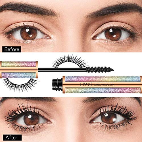 4d Silk Fiber Mascara Waterproof Natural Soft Thick Lengthening Eyelash Cosmetic - BeesActive Australia