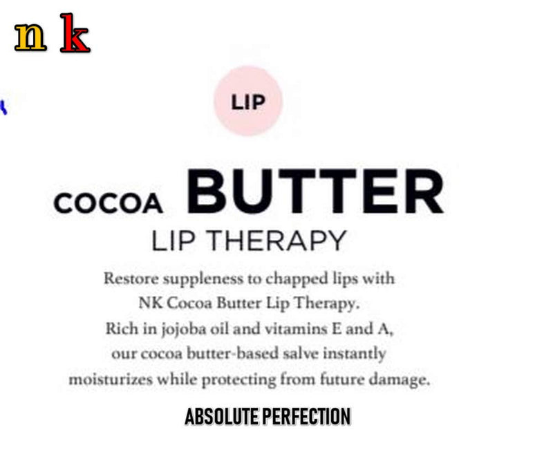 Cocoa Butter Lip Therapy By: NK 0.54 oz, Unisex - BeesActive Australia