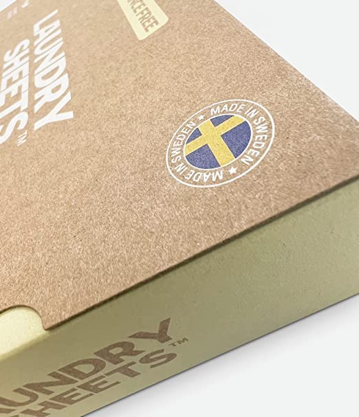 Laundry Sheets - up to 120 Loads - Made in Sweden - 60 Sheets - the Original - Laundry Detergent Sheets - Fragrance Free - no Plastic - Eco-Friendly - BeesActive Australia