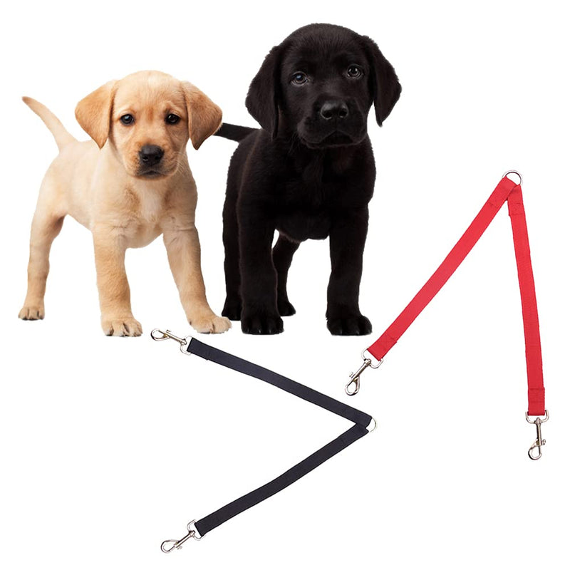 2 Pcs Double Dog Lead Coupler No Tangle Lead Splitter Walking Trainer Leash for Puppy Small Medium Large Dog - BeesActive Australia