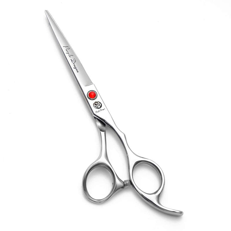 Purple Dragon 4“/5"/5.5"/6"/6.5"/7"/7.5"/8"/9"/10" Sharp Edge Salon Hair Cutting Shears - Pet/Dog Grooming Scissors with Bag - Perfect for Barber or Pet Groomer 6 inch - BeesActive Australia